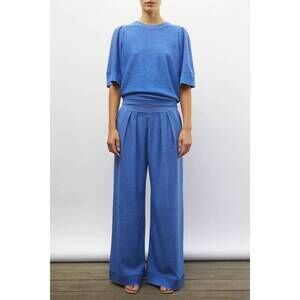 NEW MOLLI lauren fluid knit trouser pants in royal